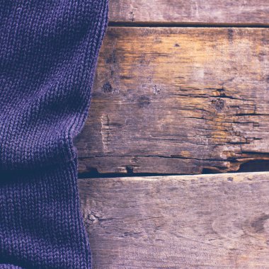 eski ahşap kurullarında örme ekose, kazak