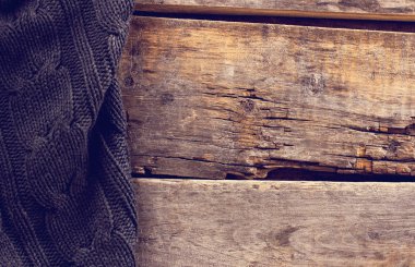 eski ahşap kurullarında örme ekose, kazak