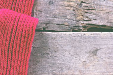 eski ahşap kurullarında örme ekose, kazak