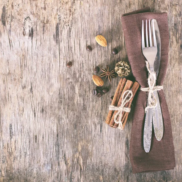 Tablo ile bir kış, Noel dekorasyonu ayarla