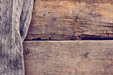 eski ahşap kurullarında örme ekose, kazak