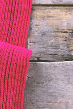 eski ahşap kurullarında örme ekose, kazak