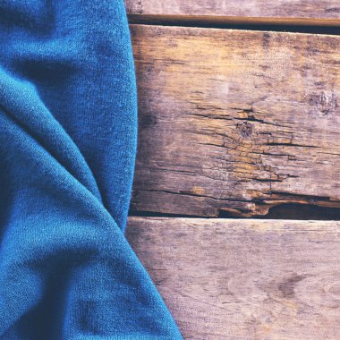 eski ahşap kurullarında örme ekose, kazak