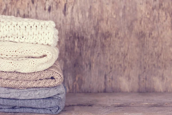 Yün kazak, ekose yığını