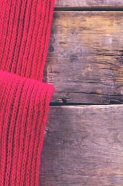 eski ahşap kurullarında örme ekose, kazak