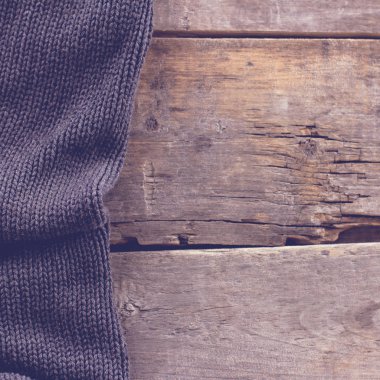 eski ahşap kurullarında örme ekose, kazak