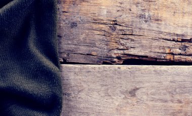 eski ahşap kurullarında örme ekose, kazak