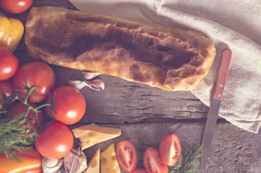 sebzeli meyveli turta