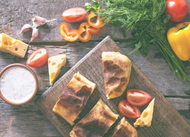 sebzeli meyveli turta