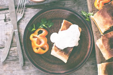 sebzeli meyveli turta