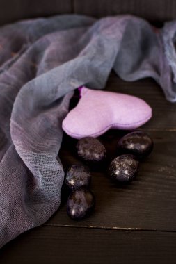 Paskalya natürmort. Paskalya yumurtaları.