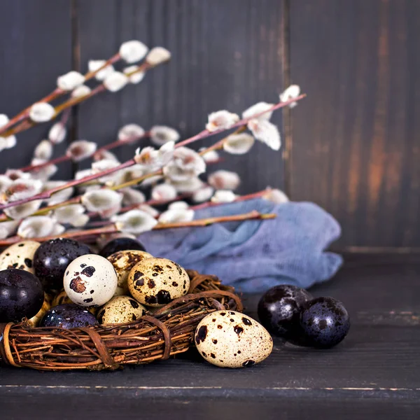 Natura morta di Pasqua. Uova di Pasqua — Foto Stock