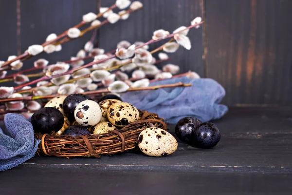 Osterstillleben. Ostereier — Stockfoto