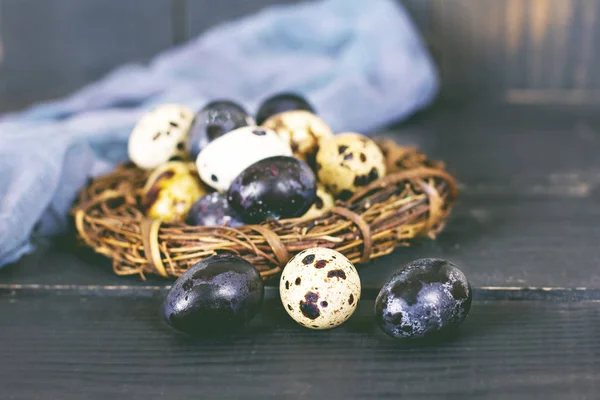 Osterstillleben. Ostereier — Stockfoto