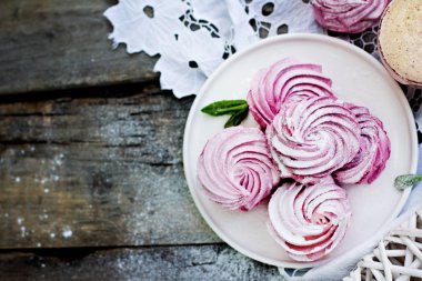 Ev yapımı şekerlemeler. Pembe şekerleme. 