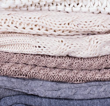 Yün kazak, ekose yığını