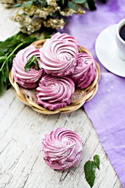 Ev yapımı şekerlemeler. Pembe şekerleme. 