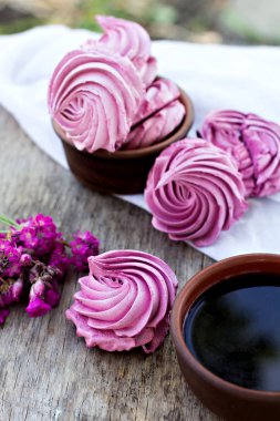 Ev yapımı şekerlemeler. Pembe şekerleme. 