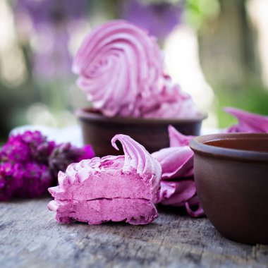 Ev yapımı şekerlemeler. Pembe şekerleme. 