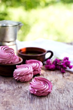 Ev yapımı şekerlemeler. Pembe şekerleme. 