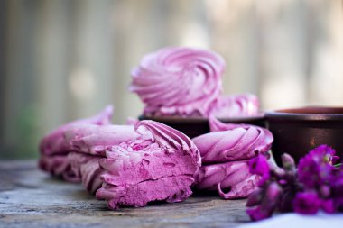 Ev yapımı şekerlemeler. Pembe şekerleme. 