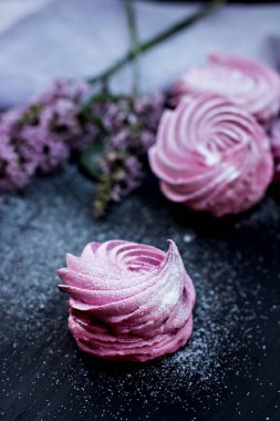 Ev yapımı şekerlemeler. Pembe şekerleme. 