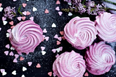 Ev yapımı şekerlemeler. Pembe şekerleme. 