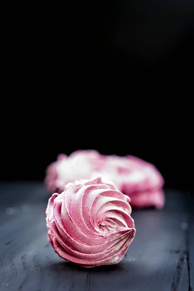 Marshmallow fatti in casa. Marshmallow rosa . — Foto Stock