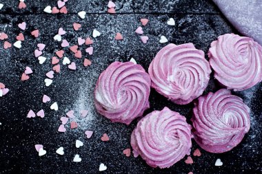 Ev yapımı şekerlemeler. Pembe şekerleme. 