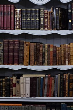eski kitaplar kitap rafı.