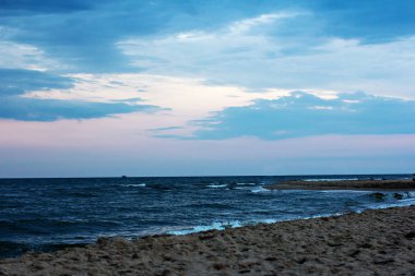 Gün batımı. Deniz günbatımı. 