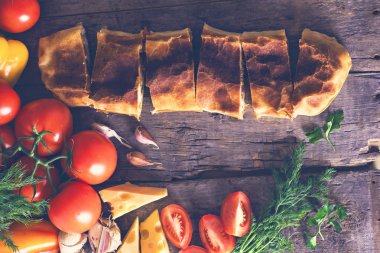 sebzeli meyveli turta