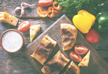 sebzeli meyveli turta