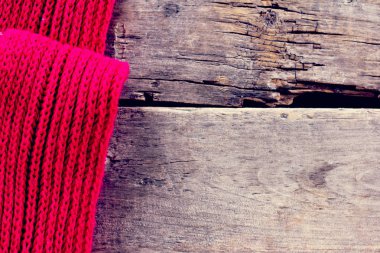 eski ahşap kurullarında örme ekose, kazak