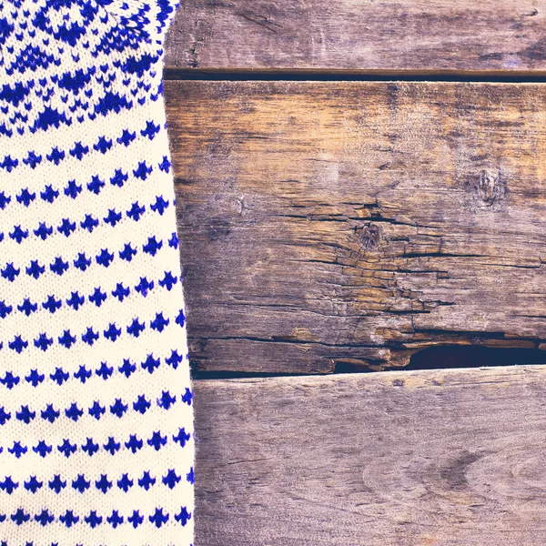 eski ahşap kurullarında örme ekose, kazak