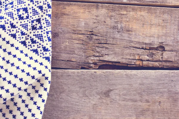 eski ahşap kurullarında örme ekose, kazak