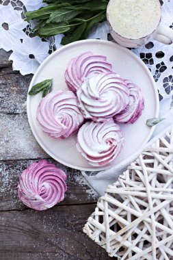 Ev yapımı şekerlemeler. Pembe şekerleme. 