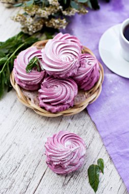 Ev yapımı şekerlemeler. Pembe şekerleme. 