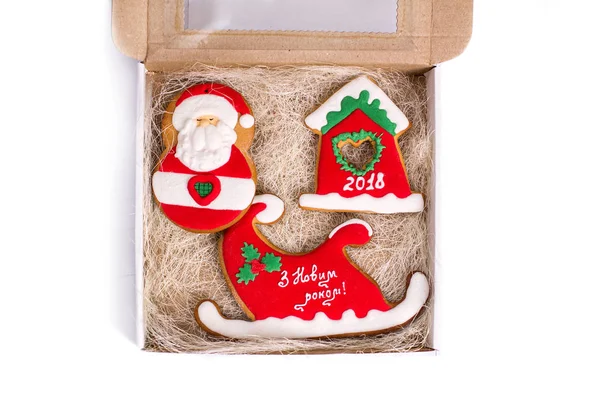 クリスマスのクッキー。分離. — ストック写真