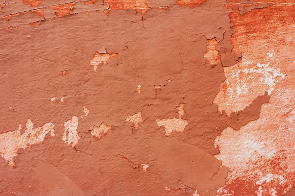 De oude muur, de gebarsten verf. — Stockfoto