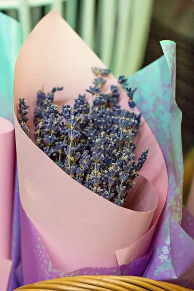 Un bouquet di lavanda secca. — Foto Stock