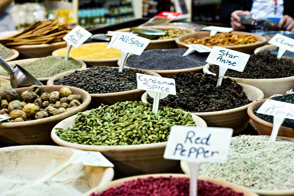 bazaar with spices.  Spices stall in the Spice Market. spice, bazaar, market, pepper, food, paprika