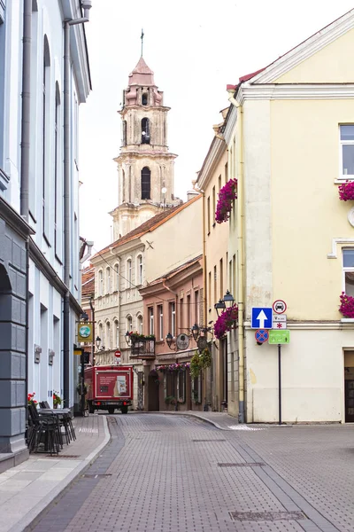 Wilno Litwa Lipca 2019 Starożytne Ulice Miasta Wilno Stare Europejskiej — Zdjęcie stockowe