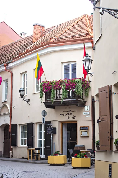 Вильнюс Литва Июля 2019 Года Древние Улицы Вильнюса Старая Европейская — стоковое фото
