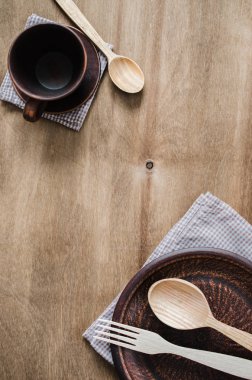 Rustik mutfak eşyaları. Ev Gereçleri.