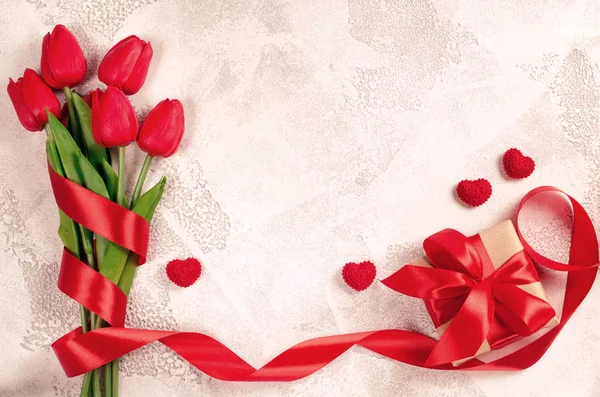 Glücklicher Valentinstag Hintergrund. Grußkarte — Stockfoto