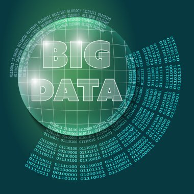 Vektör arka plan ve ikili şifre ve belgili tanımlık kelime büyük dat