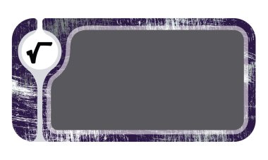 Metin ve sayı tabanı sembolünüz için çizikler ile metin çerçevesi