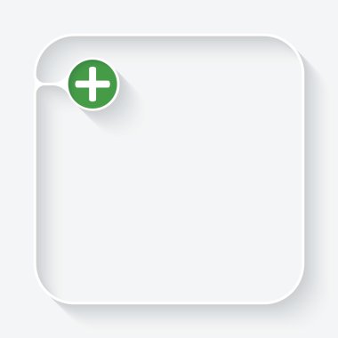 Beyaz metin kutusuyla ve artı simgesi