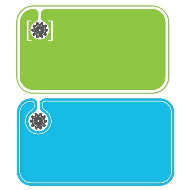 Renkli kartvizitler ve dişli